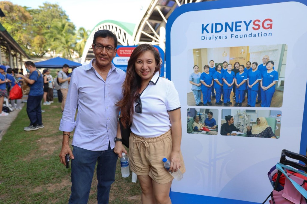 At a Kidney Dialysis Foundation community event